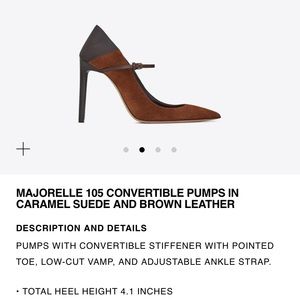 Saint Laurent: Majorelle 105 convertible pumps